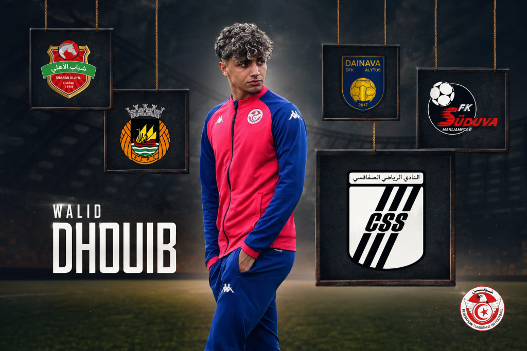 وليد ذويب.. ملف لاعب تونسي شاب يخوض تجربة جديدة مع النادي الصفاقسي